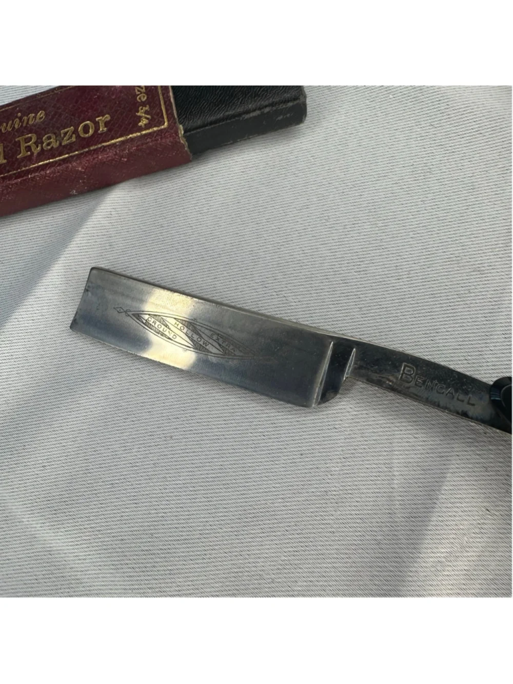 Vintage Bengall Straight Razor T.R. Cadman & Sons Sheffield England 3/4 w Box